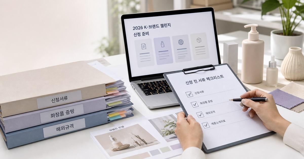 K-브랜드 챌린지 제출서류 점검 - 지원 전 10분 정합성 체크리스트 썸네일